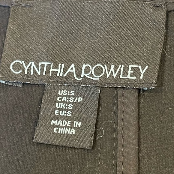 Cynthia Rowley Black Faux Leather Waterfall Jacket Size S - Picture 4 of 4